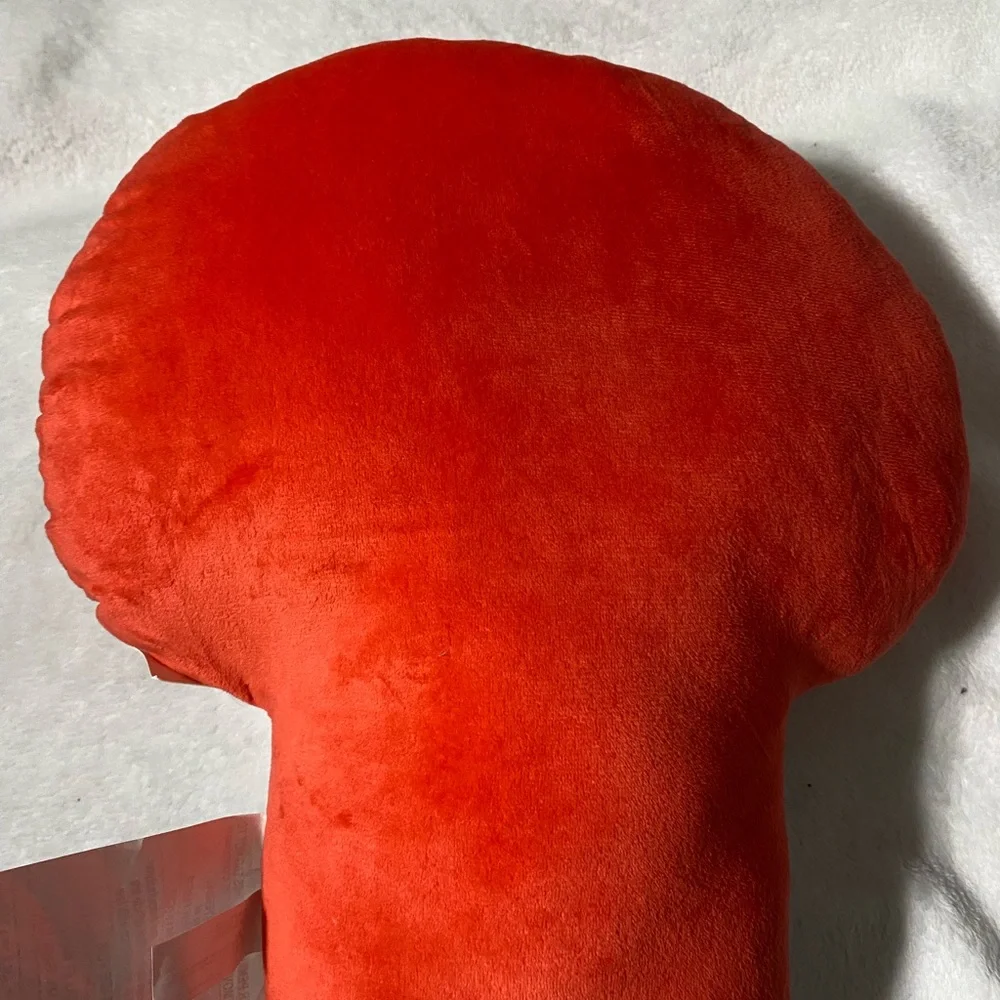 Red and Pink Mushroom Pillow